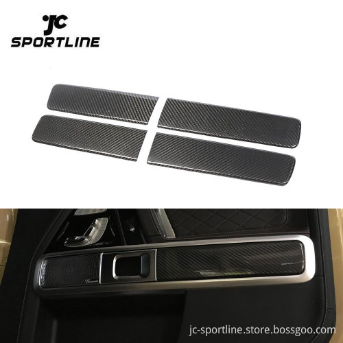 4pcs/set Carbon Fiber Door Trims for Mercedes-Benz G500/G550/G63 AMG 2019